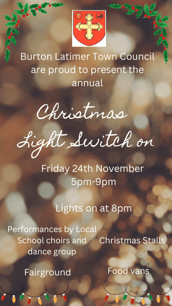 Christmas Light Switch on Burton Latimer Town Council